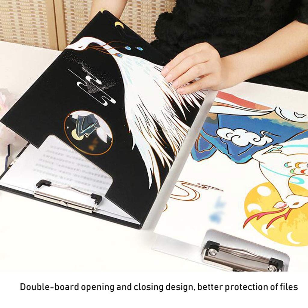 klipboard Schowek Dwustronny A4 Rozmiar 8.6 x 12,4 cala Clip Boards Portable Niski profil Klip do materiałów biurowych i biurowych do biura i domu