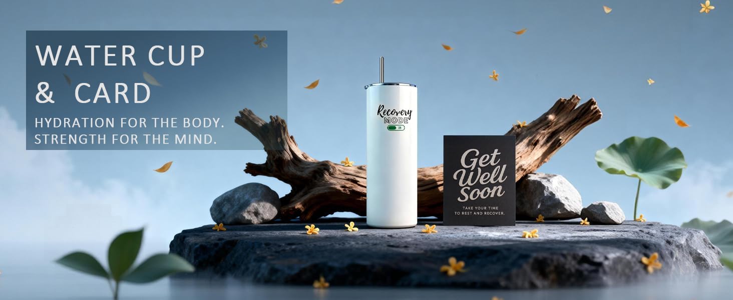 Funny Get Well Soon Care Package for Women and Men, Recovery Mode Gift Box After Surgery, Chemo, or Hospital Stay, Thinking of You Basket for Friends and Patients,with 20oz Cup - Image 4