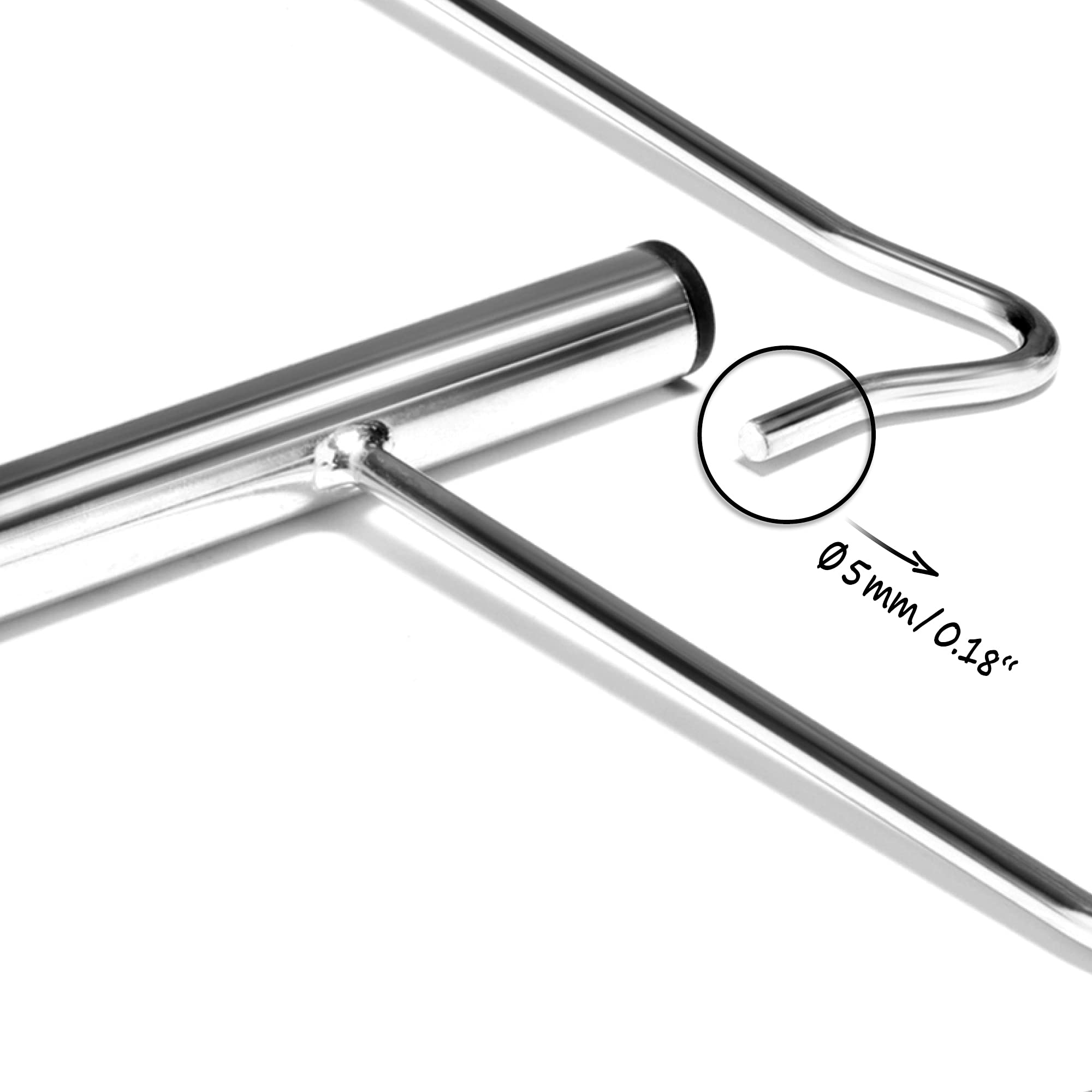 COM-FOUR® extracteur de Cheville en Acier Inoxydable 1x - extracteur de Crochet pour Un Retrait Facile des Chevilles et des Crochets - Accessoires de Tente pour (Acier Inoxydable - 1 pièce)