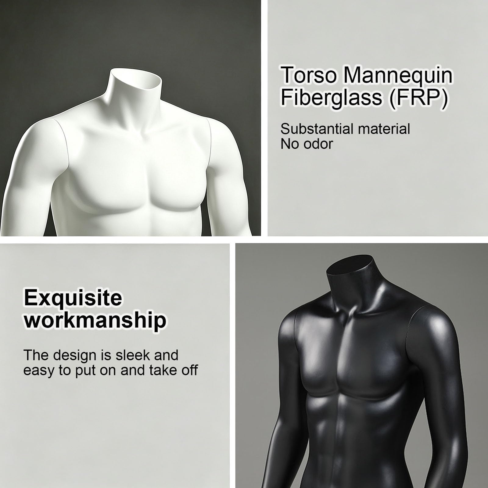 Maniqui Costura con Brazos Desmontables，Maniquis para Vestidos de Torso