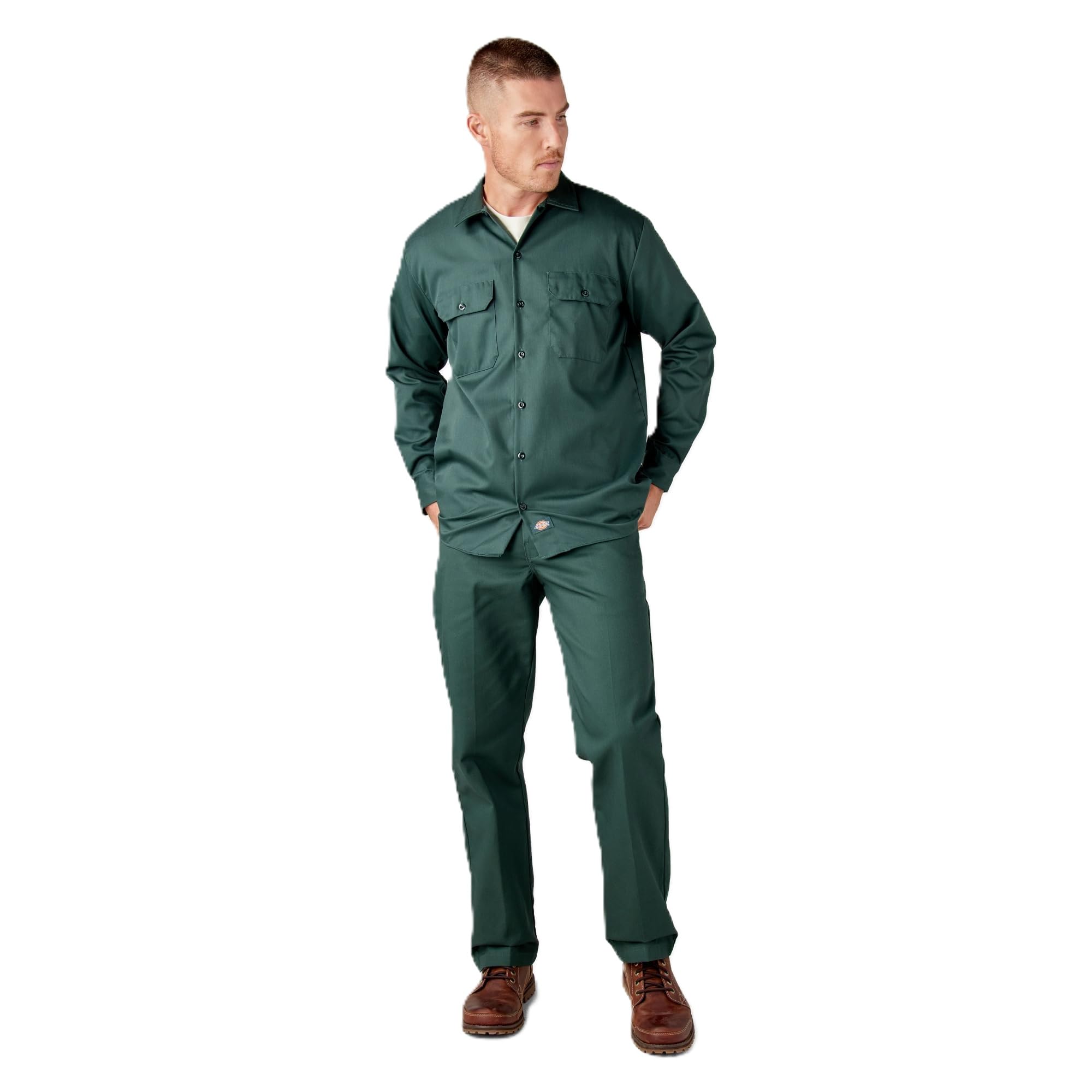Dickies Men's Big and Tall Long Sleeve Work Shirt