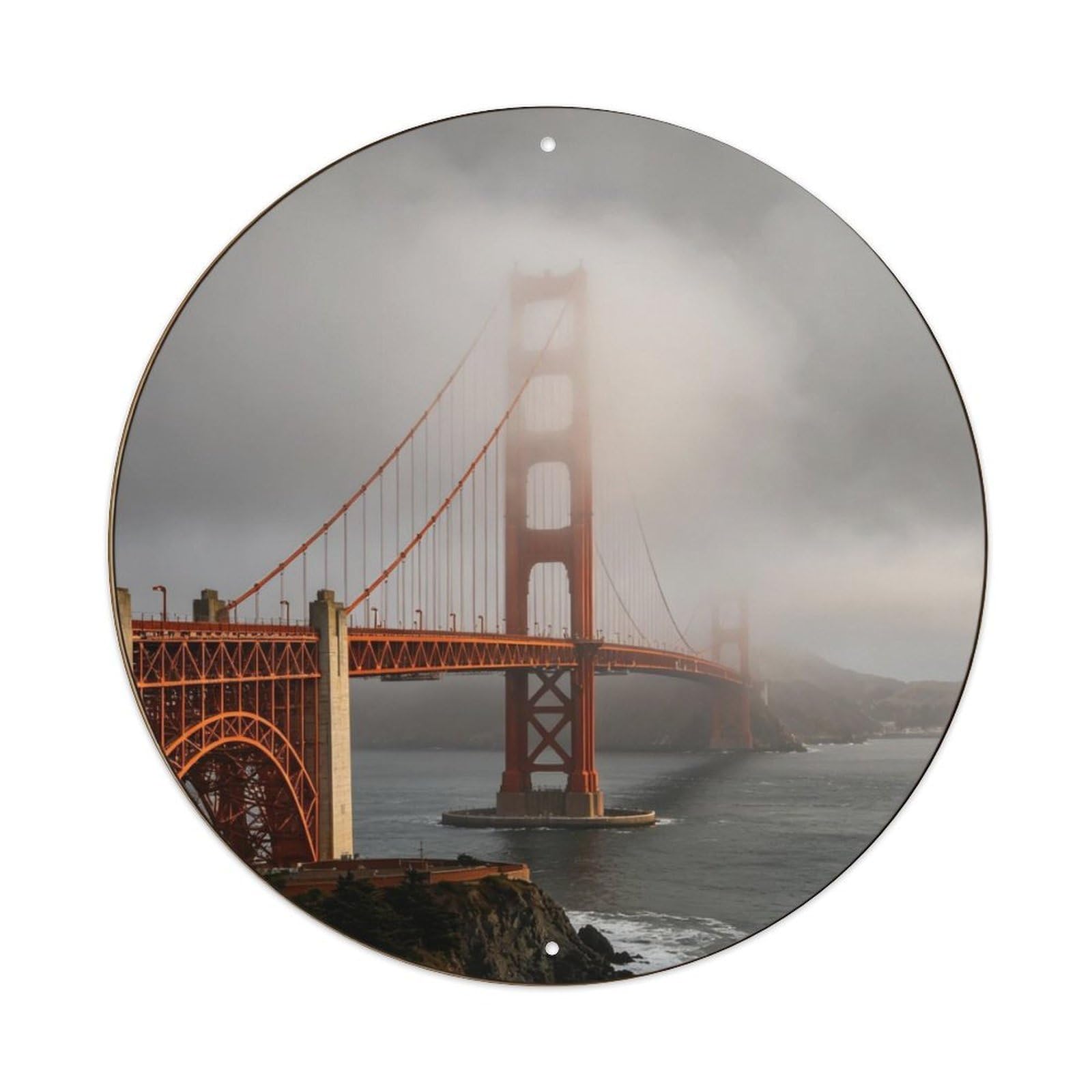 Foggy Golden Gate Metal Tin Sign Plaque