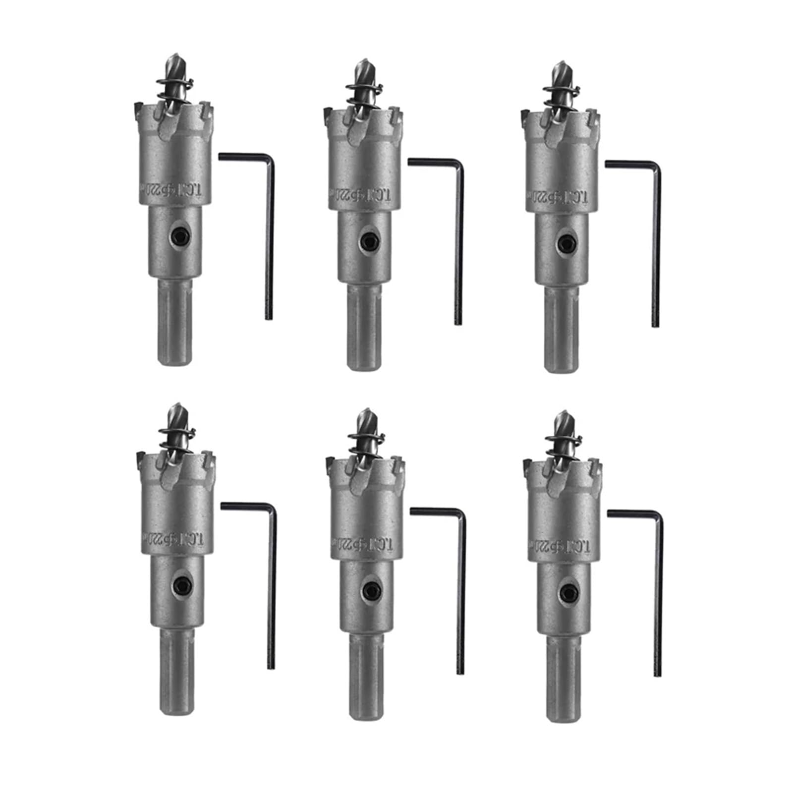 Set Di 6 Punte Espandibili For Trapano In Carburo Di Tungsteno, For Aprire In Acciaio Inossidabile/metallo, 22 Mm