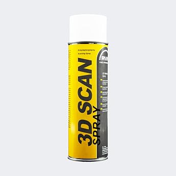 RVK 3D ScanSpray White Mattifying Spray 500ml - Professional scanning spray for transparent and reflective surfaces