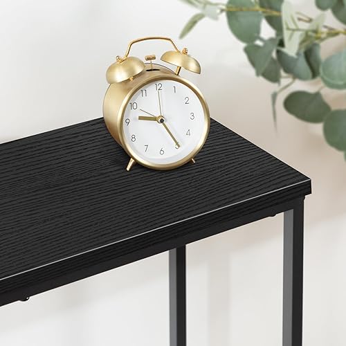 Miniatura 25 de HOOBRO Mesa consola estrecha, mesa de entrada pequeña de 29.5 pulgadas, mesa de exhibición lateral de sofá delgada, para pasillo, dormitorio, sala