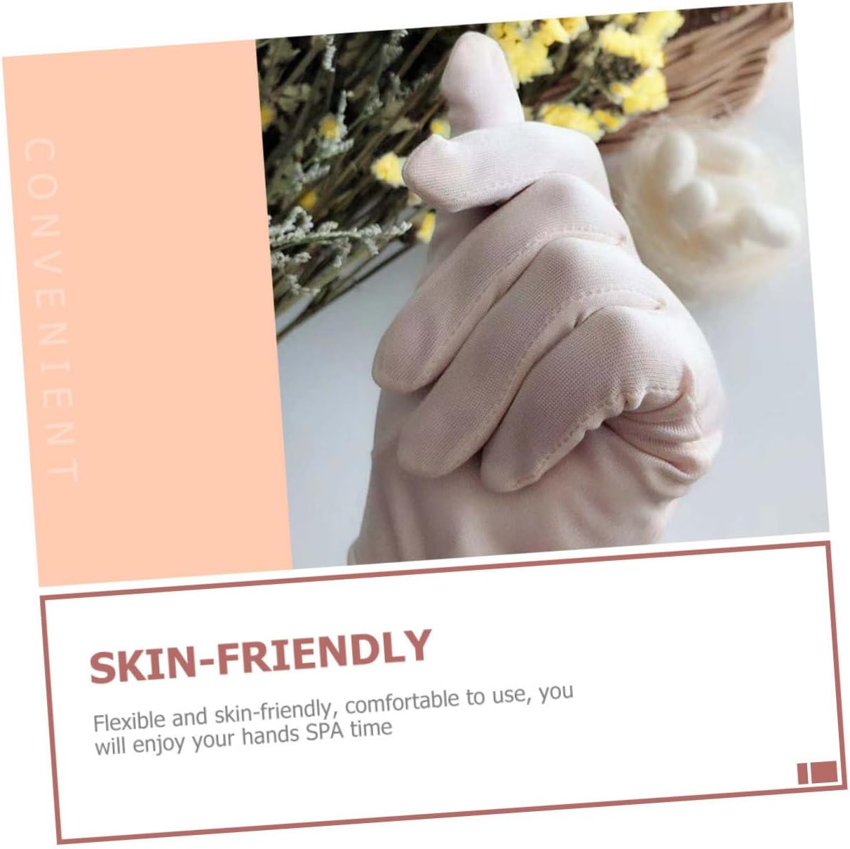 Portable Moisture Gloves Silk Beauty Set Sleep Gloves for Women Hand Protection Breathable Reusable