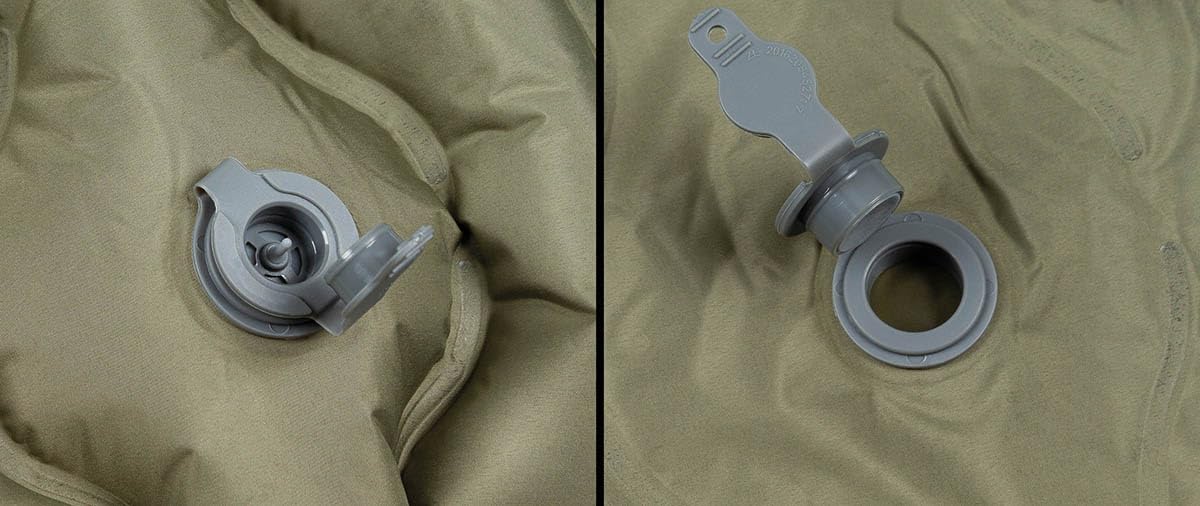 Fox Outdoor Inflatable Sleeping Mat with Headboard Olive