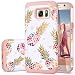 Fingic Galaxy S7 Case,Pineapple S7 Cases, Cute Pineapple Slim Hybrid Case Hard PC&Soft Rubber Anti-Scratch Protective Case for Ladies Girls Cover for Samsung Galaxy S7(G930) ONLY,Pineapple/Rose Gold