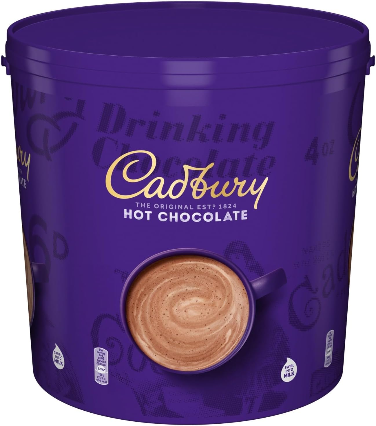 Cadbury Hot Chocolate, Premium Drinking Chocolate Mix for Rich and Creamy Hot Cocoa, Approximately 208 Servings, 5 kg (Pack of 1)