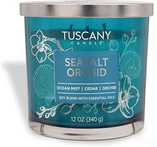 Seasalt Orchid: Ocean Scented Candle, 12 oz — Painters' Palette Collection
