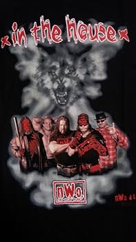 超激レア　新品　nWoメッシュシャツ ジャージ　ウルフパック　WWE Tシャツ Amazon | WWE Authentic Wear NWO レトロTシャツ ブラック | T