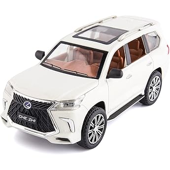 BDTCTK 1/32 Compatible for Lexus LX570 Off-Road in Luxury SUV Model Car, Zinc Al
