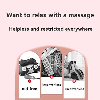 Amazon | 電動マッサージ機 ポータブルワイヤレス充電マッサージャー