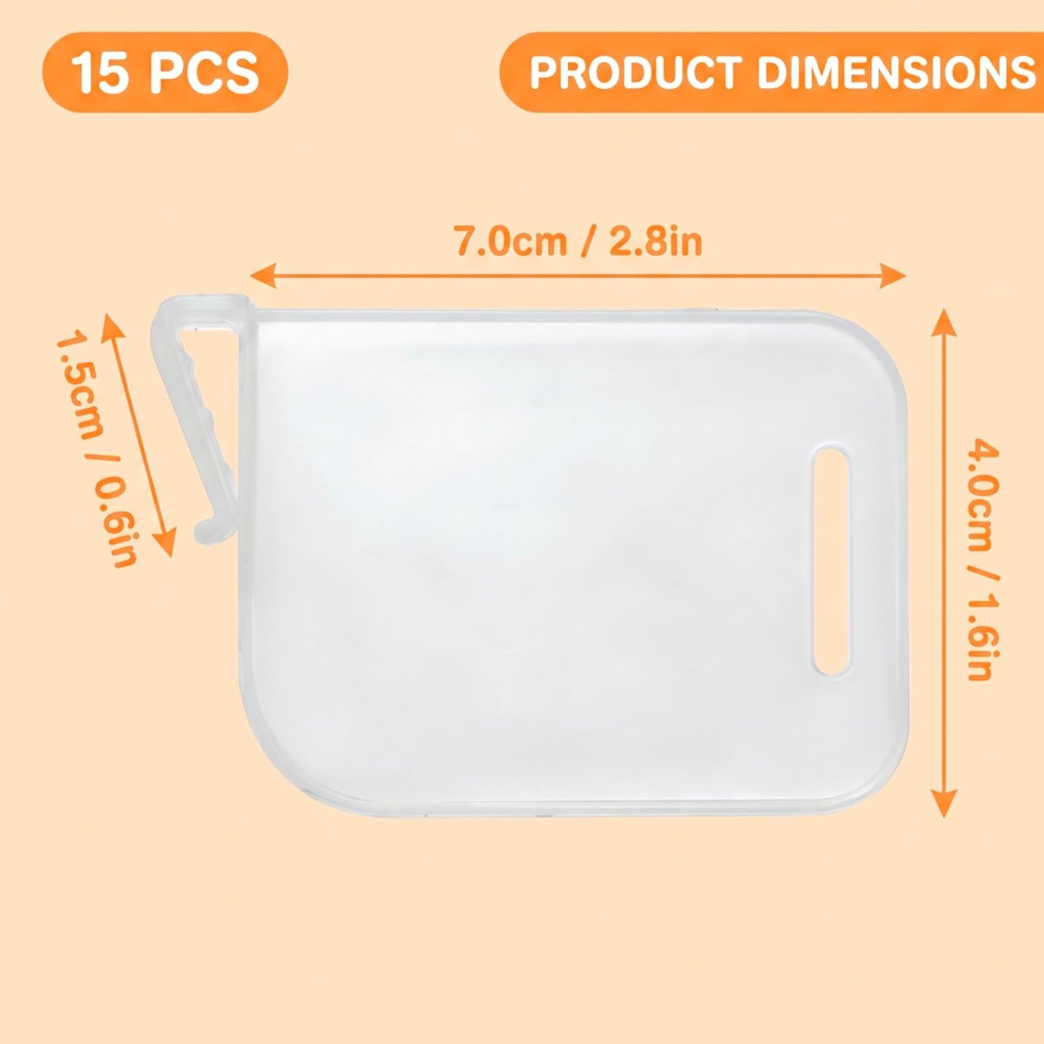 15Pcs Card Box Dividers, Trading Card Dividers, Fridge Separator Partition Boards for Kitchen Storage Box Organization and Drawer Inner Storage Sorting