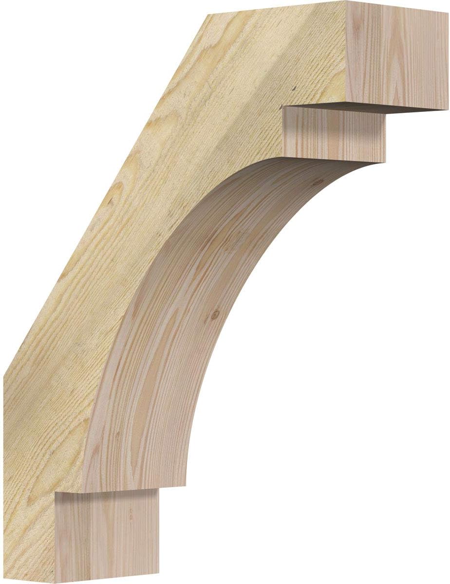 Ekena Millwork BRC06X18X22MRC00RDF 6W x 18D x 22H Merced Rough Sawn Knee Brace, Douglas Fir