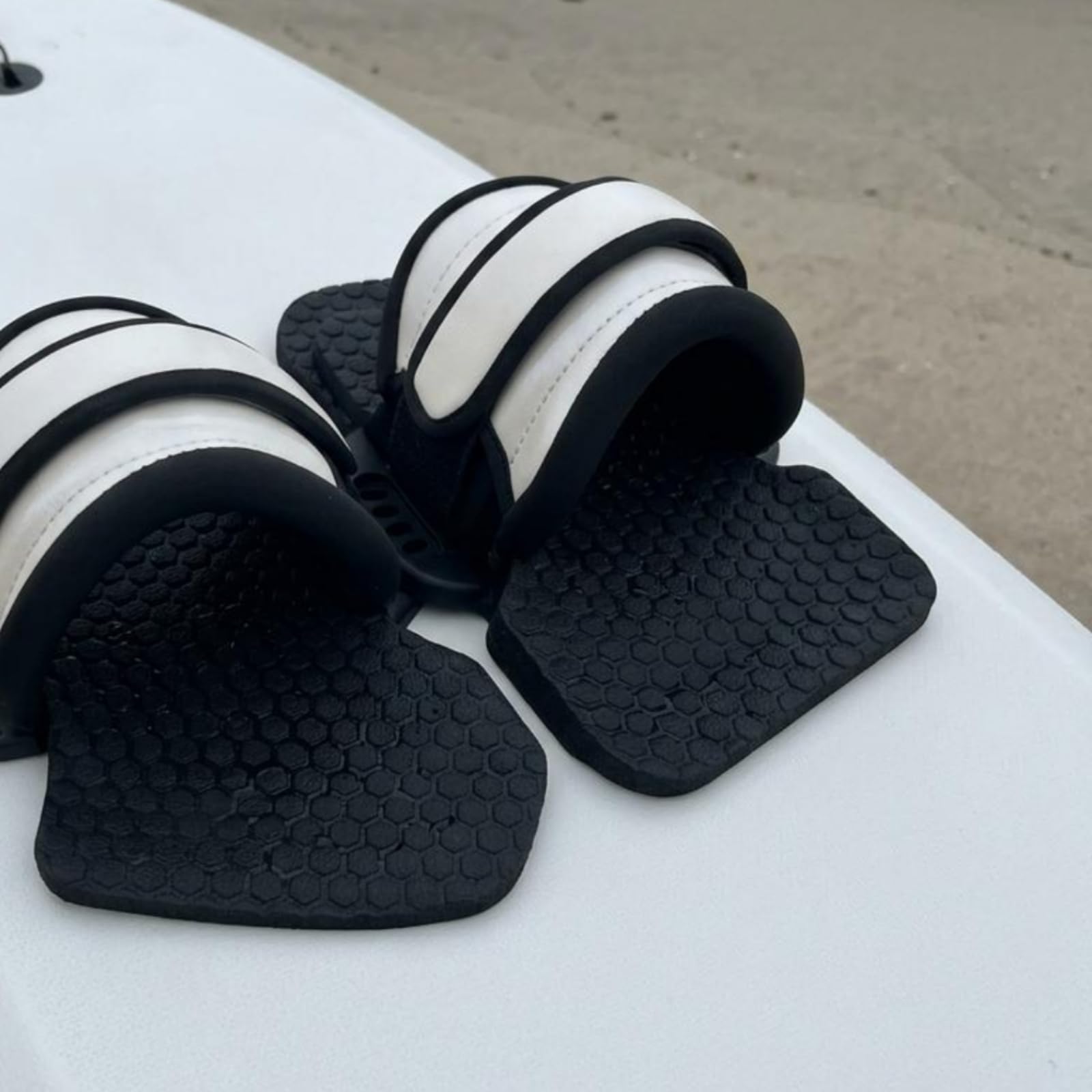 perfk Calzado Acuático Correa Botas Correas Aletas Cierre Ajustable con Superficie de Agarre y Soporte Confortable Adecuado para Deportes Acuáticos Surf Tabla EU