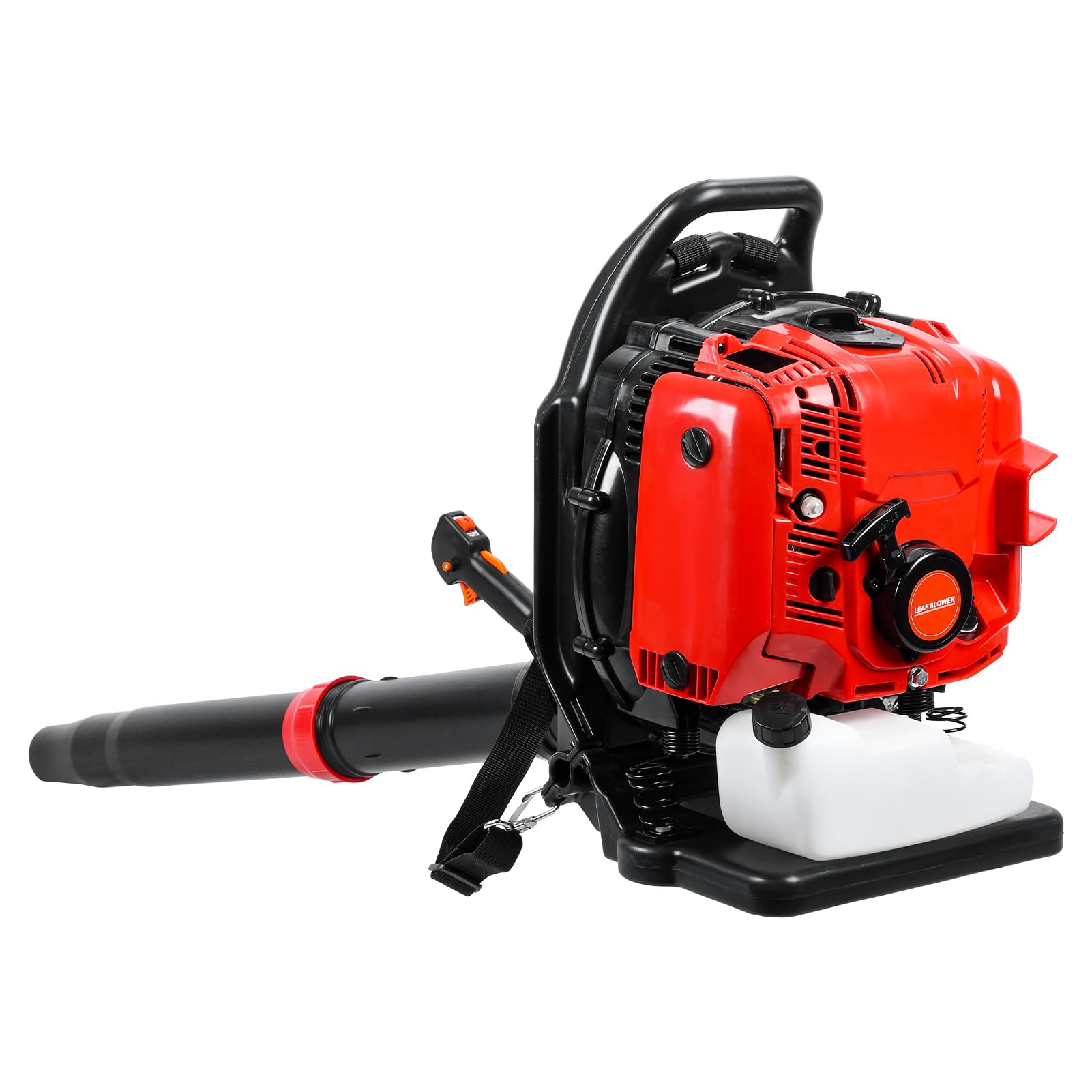 4-Stroke Backpack Gas Powered Leaf Blower, 5HP 75.6CC, 900CFM, 210MPH Air Velocity, Heavy-Duty Yard, Garden, and Lawn Cleaning Tool