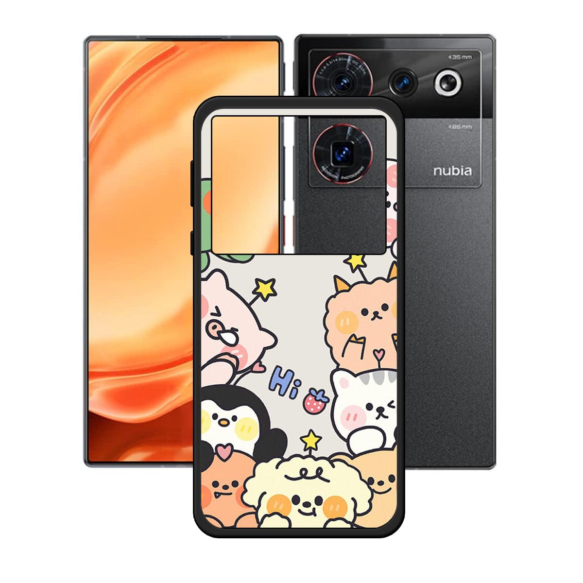 KJYF Per Nubia Z50 Ultra Custodia, Ultra-Sottile in Morbido Silicone