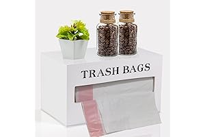 Wall Mount Paper Bag Dispenser: Farmhouse Kitchen Trash Bag Holder