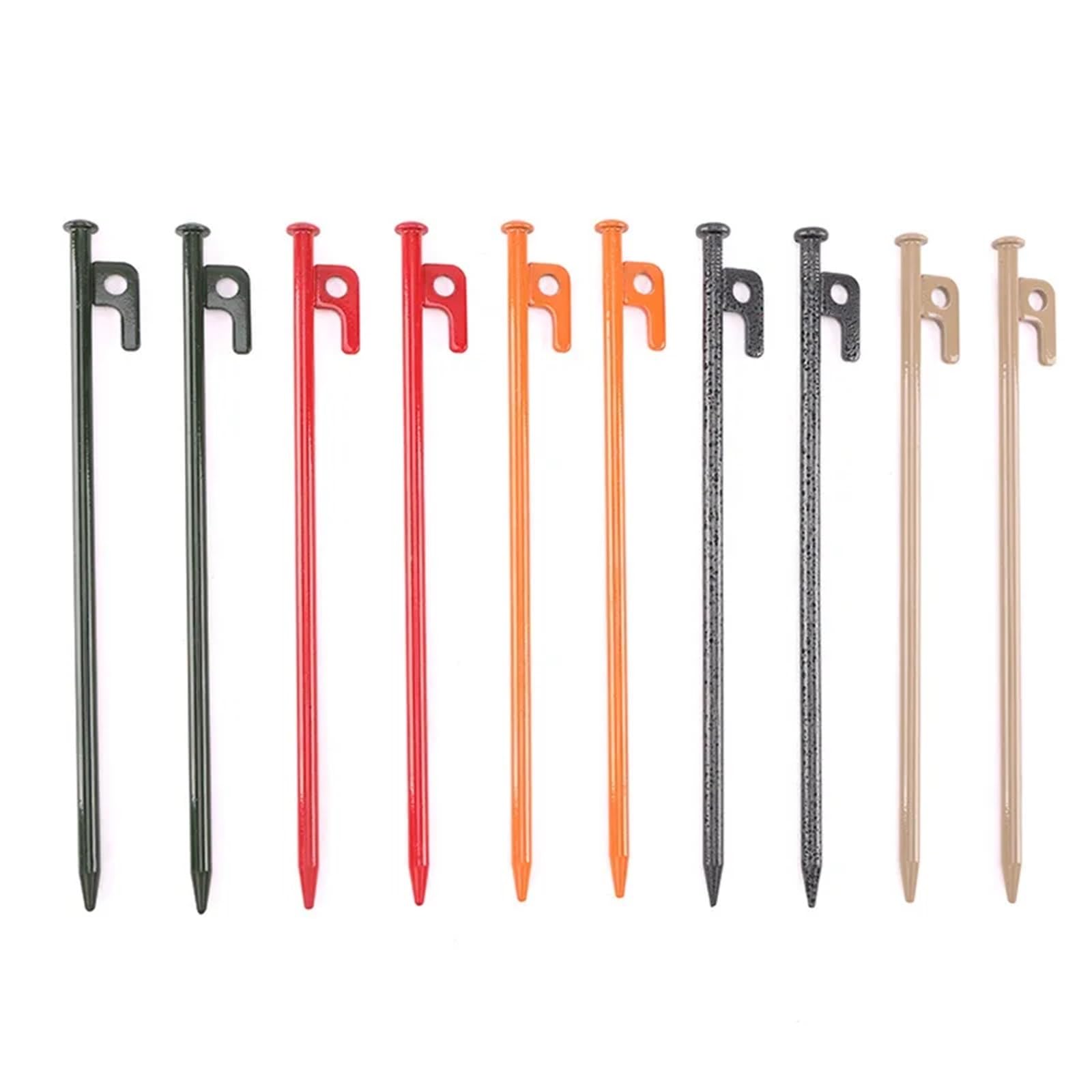 Pegs de tente en acier pour la plage et le camping en plein air