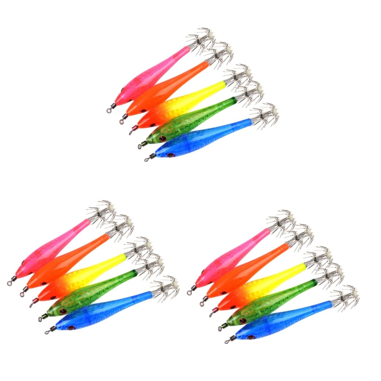 HANABASS amo da mare profondo esche da pesca per amo incandescente di acqua salata gancio di calamaro esca per pescare swimbait amo da pesca calamaro amo da pesca luminoso notturno