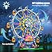 2026 Newly Upgrade Ferris Wheel Building Set with Fairy Light, Two-Way Rotating Ferris Wheel Building Blocks Set of 813 PCS, Amusement Park Model Kit for Kids Ages 8+, Ideas Gift for Boys and Girls