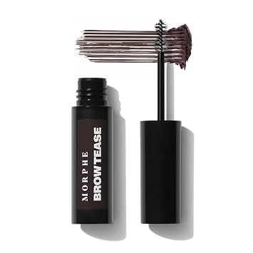 Morphe Brow Tease Tinted Brow Gel - Volumizing Eyebrow Mousse to Tint, Thicken & Shape with 100% Natural Bamboo Fibers - Enriched with Conditioning Coffee Seed Oil - Java 0.16 fl oz