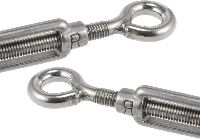 Tensor para cables X AUTOHAUX, tipo ojal-ochal (OO), acero inoxidable 304, M8, 5 unidades, capacidad de carga 200 kg miniatura 6