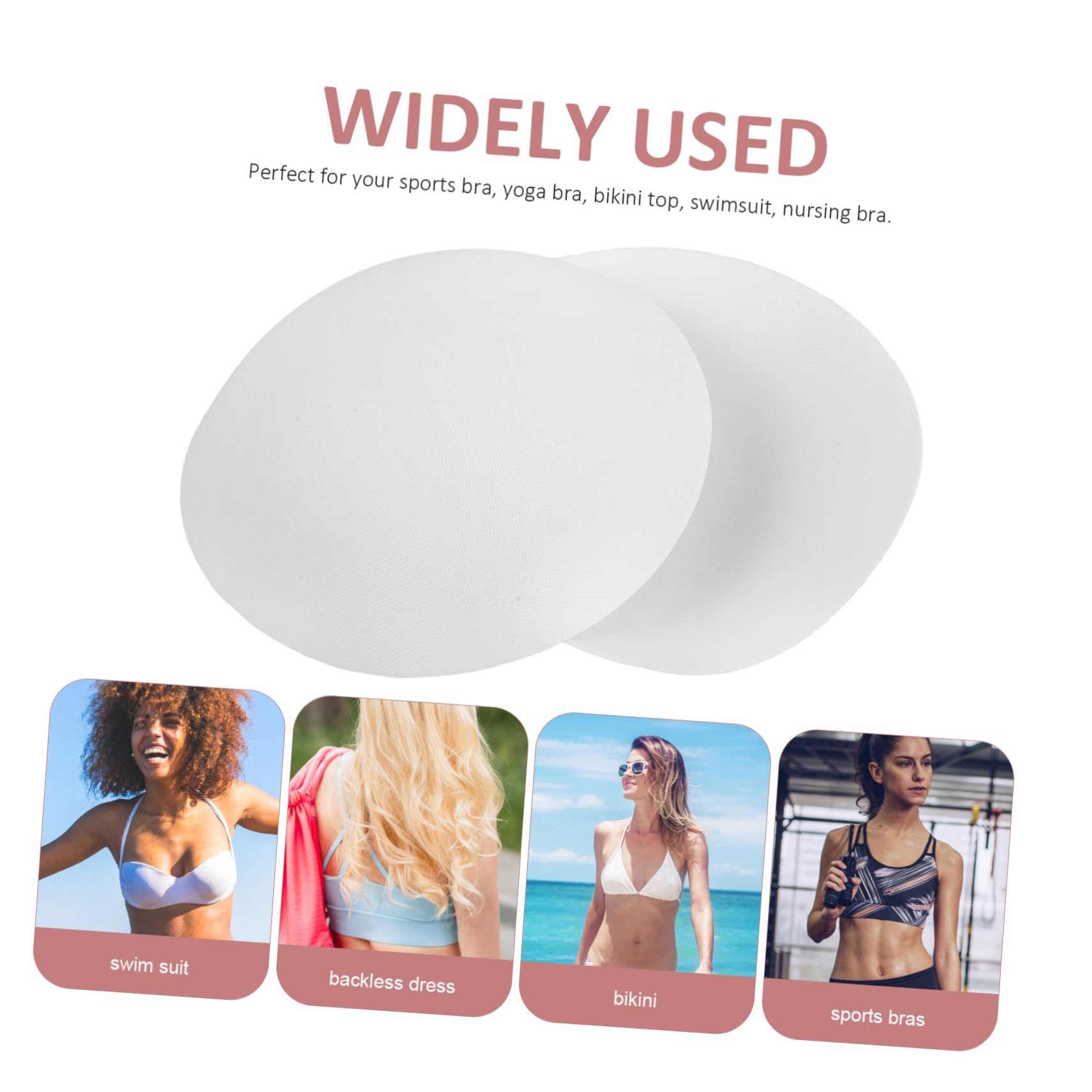 Toddmomy Sujetador Deportivo Sujetadores A Juego Posavasos De Copa Sujetador Deportivo para Mujer Almohadillas De Sujetador De Mujer Inserciones De Sujetador Almohadillas De Copa De