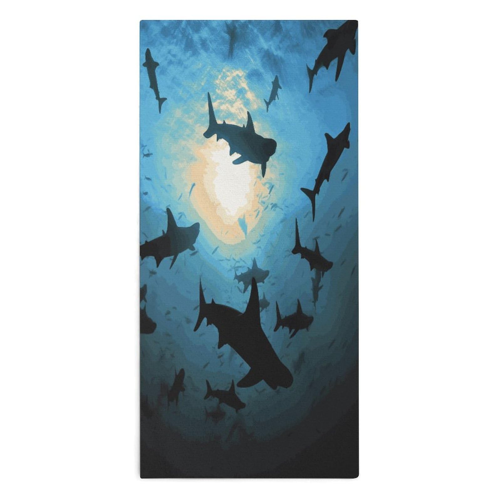 Btcowzrv Style Hammerhead Sharks Bath Towel Beach Towels Shower Towel