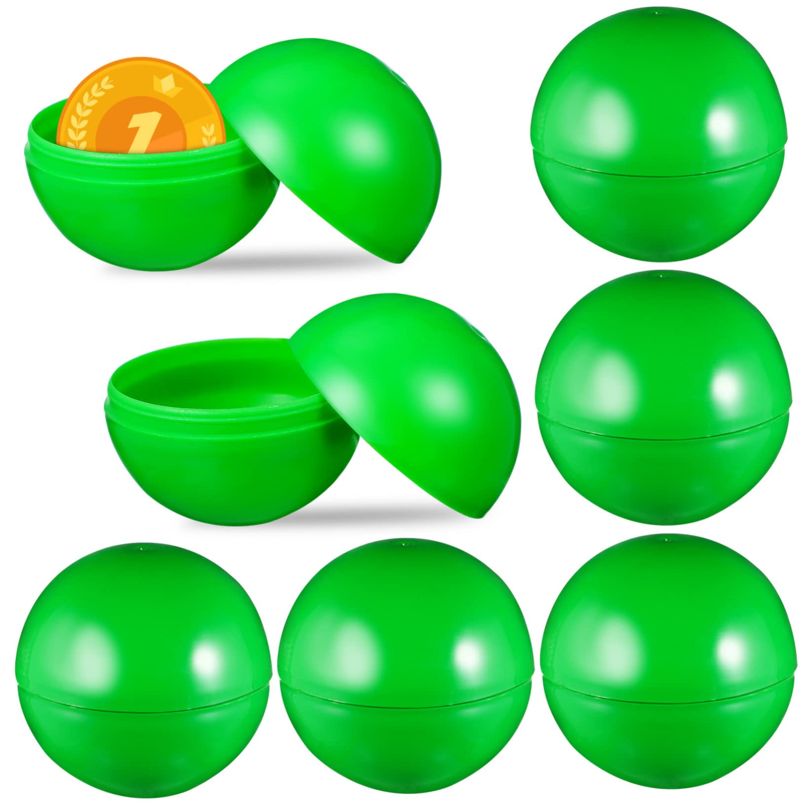 OKUMEYR Green Raffle Balls 25 Pcs Drawing Balls Game Balls Props Reusable Plastic Party Activity