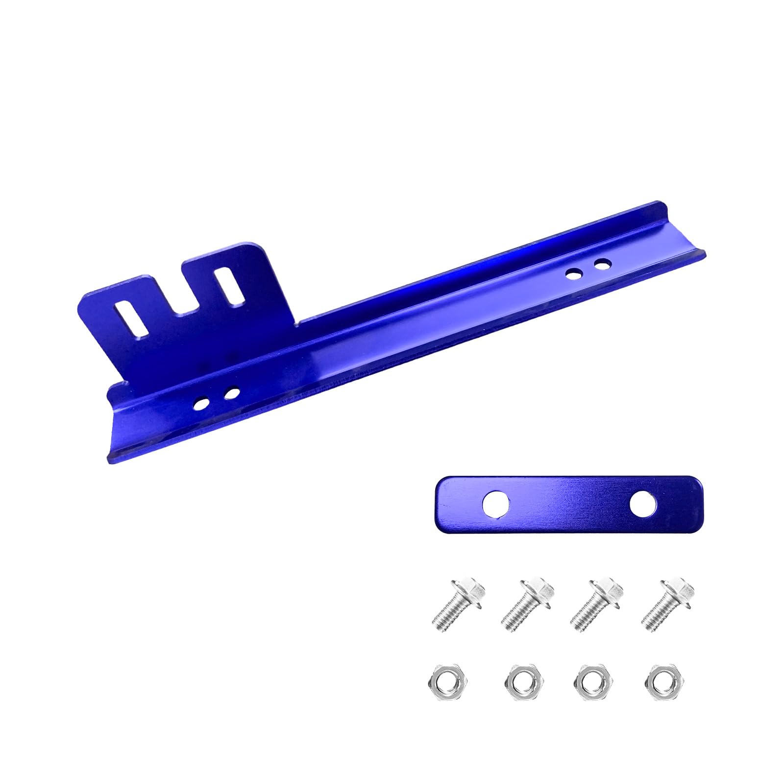 License Plate Holder, Front Bumper License Plate Frames Relocator with Mounting Bolts and Nuts, Universal Drilling Mounting Auto License Plate Bracket Holder, Car Accessories (Blue)