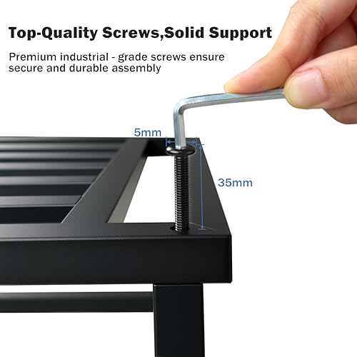 Miniatura 5 de Soporte para plantas para interiores y exteriores, soporte de metal de 13 pulgadas de alto, soportes de pedestal de hierro forjado resistentes para