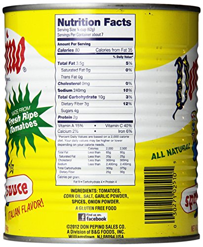 Don Pepino Spaghetti Sauce, 28 Ounce (Pack of 12) - Thumbnail 2