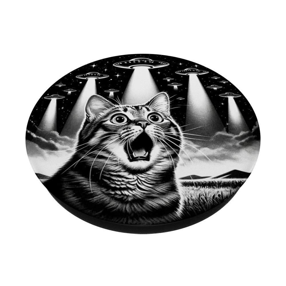 PopSockets PopGrip MagSafe – Hamster OVNI Selfie, Mème Alien Marrant Pour Amateurs D’Humour Absurde