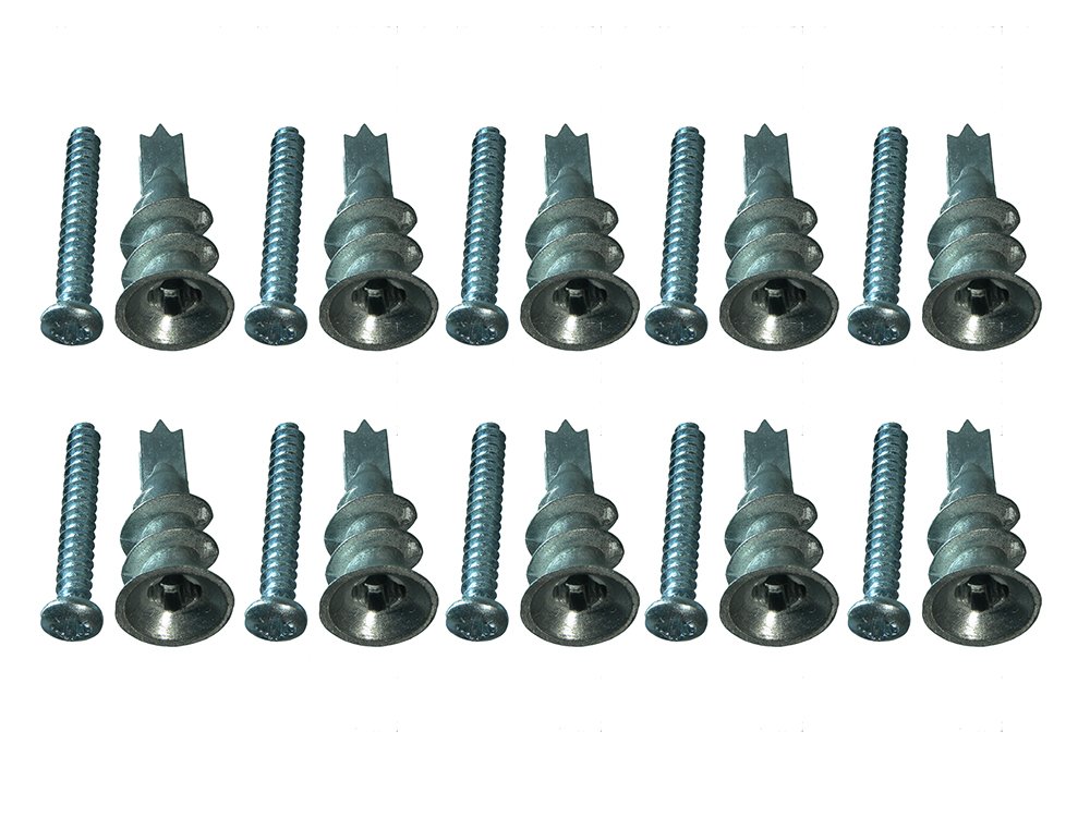 Chevilles pour mur creux 4,5 x 35 mm auto-perçantes avec pointe de coupe intégrée