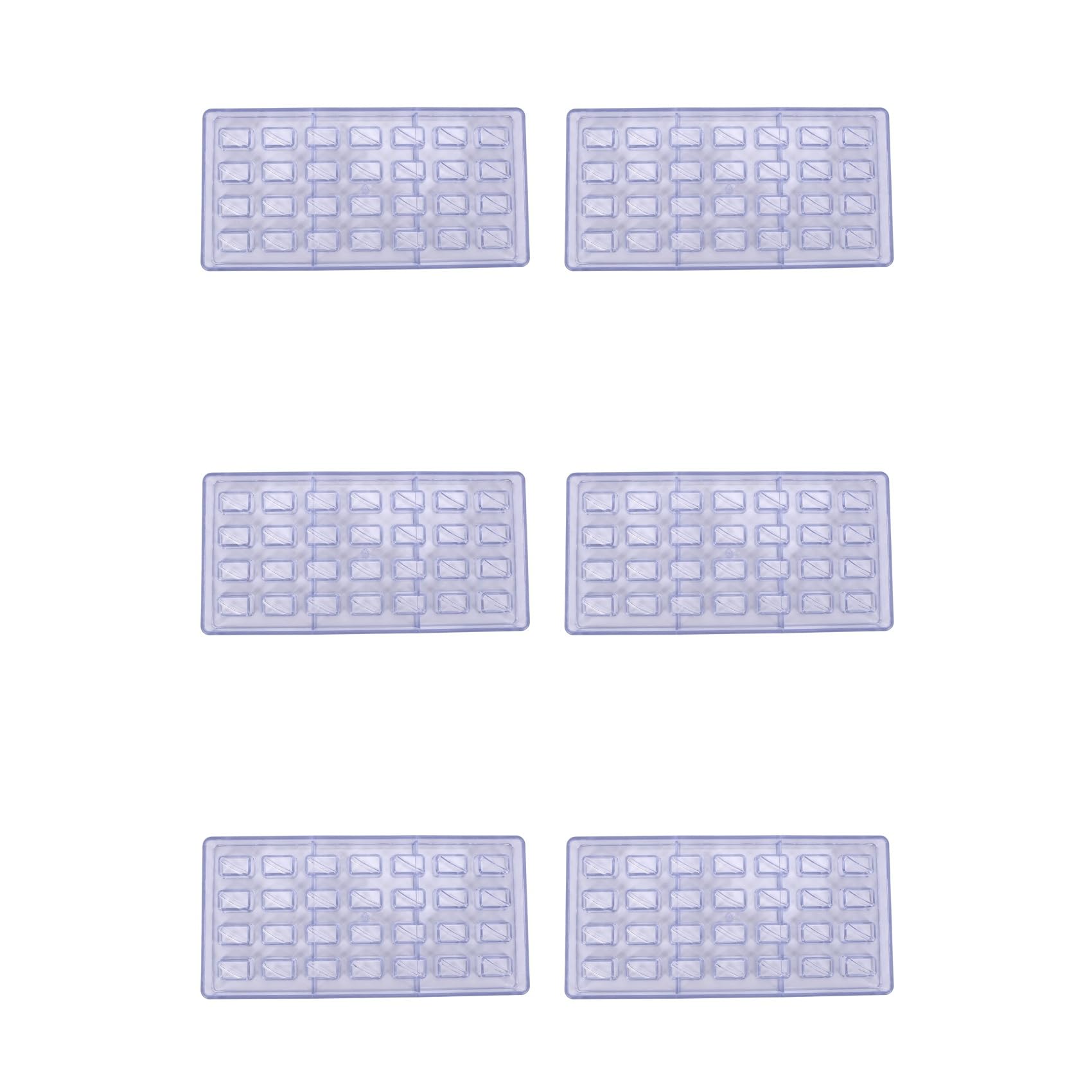 Hndhbfgrt 6X Diy Pastry Tools Polycarbonate Chocolate Molds and Chocolate Making Supplies Candy Cake Baking Mould