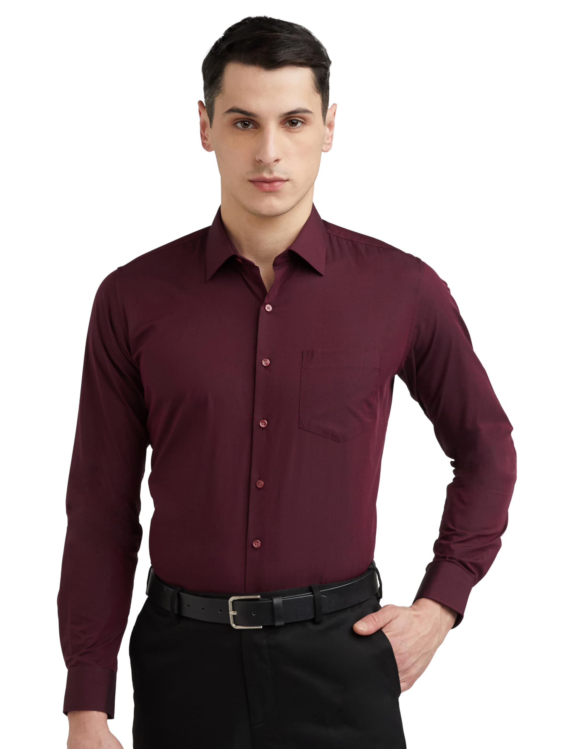 Solid Formal Shirt for Men| Premium Cotton| Full Sleeves| Slim Fit |Breathable Fabric