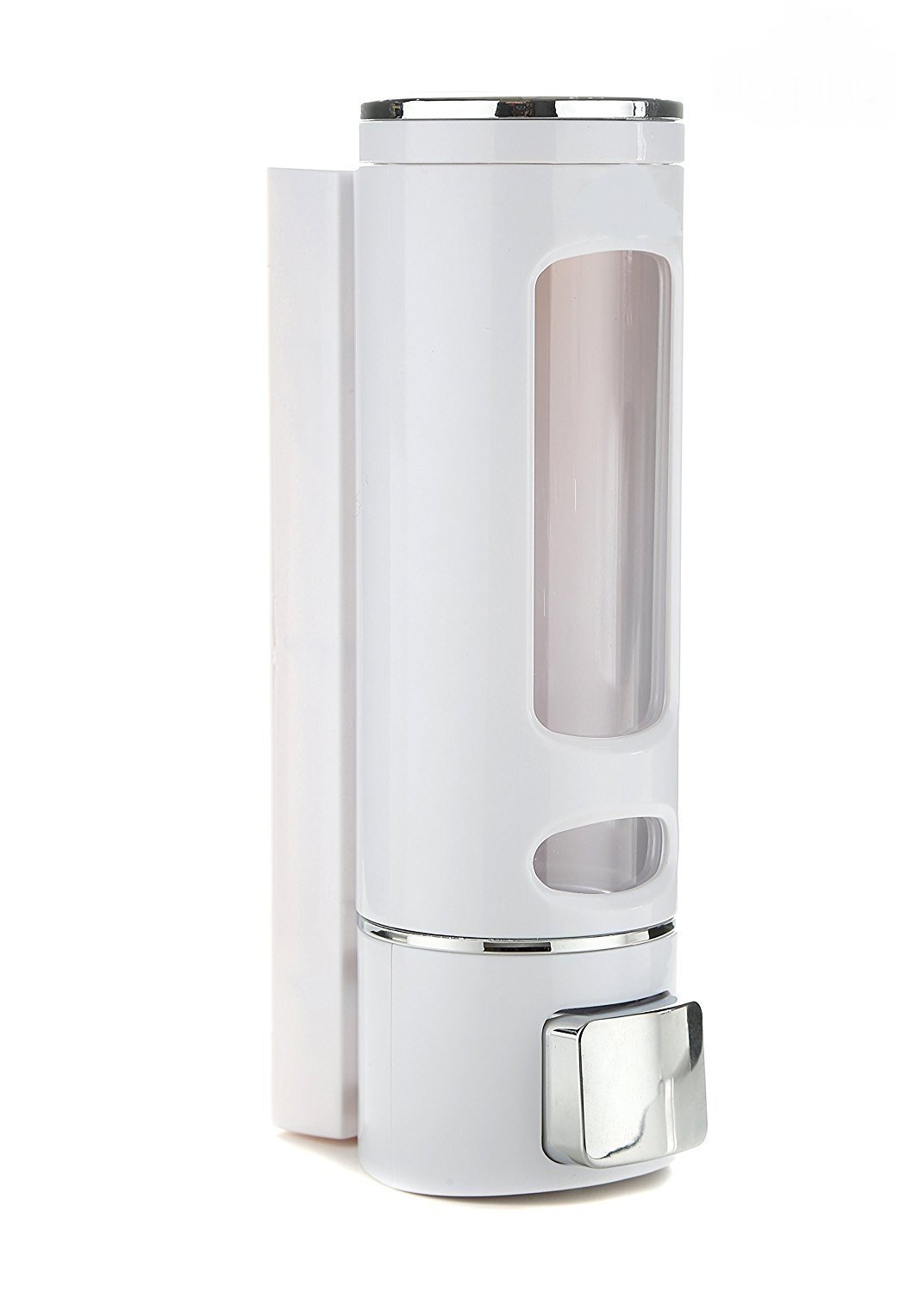 Elegant Casa Soap Dispenser for Soap Shampoo Conditioner Ideal for Washrooms, Homes, Schools, and Offices, with Soap Drop Flow Control Button for 400 Ml Wall Mounted (White)