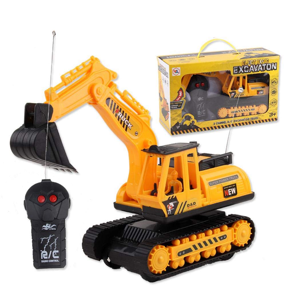 Excavator Toy For Kids,Crawler Electric Digger,Remote Control Car Toy For 4,5,6,7,8 Year Old Boys,Tractor Vehicle Engineering Digger Truck Best Top Christmas Birthday Gifts For Kids Age 3 Yr-10 Yr
