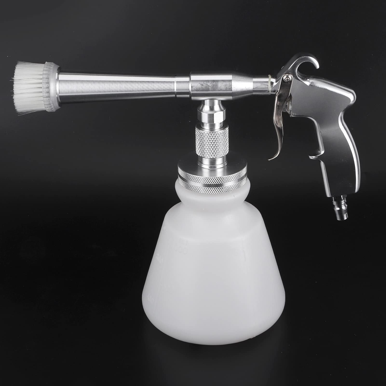 6,2~9,5 Kg Hochdruckauto Reinigungssprühgerät, Pneumatik Auto Innenräume mit 1000 ml Sprühflasche 2 Düse, Schneeschaum Lanze Auto Detail Werkzeuge (Silber)