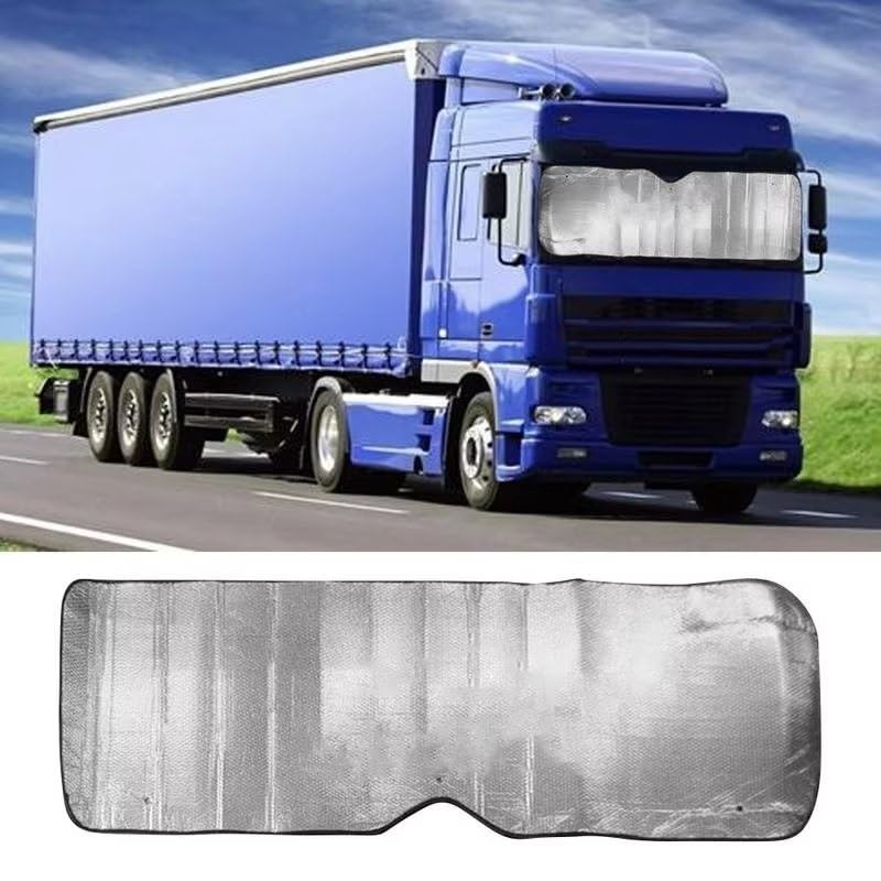 Couverture Pare-Brise Voitur Couverture De Fenêtre Avant Camion, Film En Aluminium Argenté, Pare-brise, Rideau D'ombrage, Protection Solaire Pour Camping-car