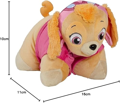 Vista 17 de Almohada Paw Patrol Pets de Nickelodeon, felpilla+F199:G228, Skye, 16" Pillow Pets
