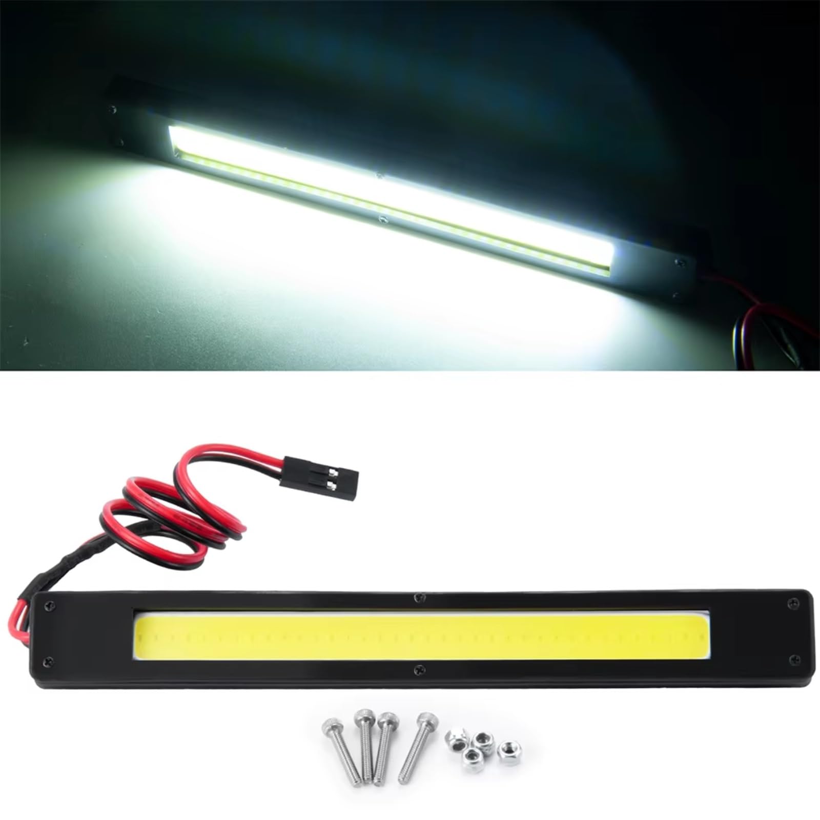 Rc éClairage Voitures Sur Pour TRX-4 Pour Defender 1/10 Barre De Feux De Toit Projecteur Accessoires De Mise À Niveau Pour Voiture À Chenilles RC Pièces De Rechange(TRX4-Defender)