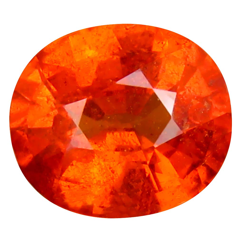1.58 ct Oval Cut (7 x 6 mm) Namibian Fanta Color Orange Spessartine Natural Loose Gemstone