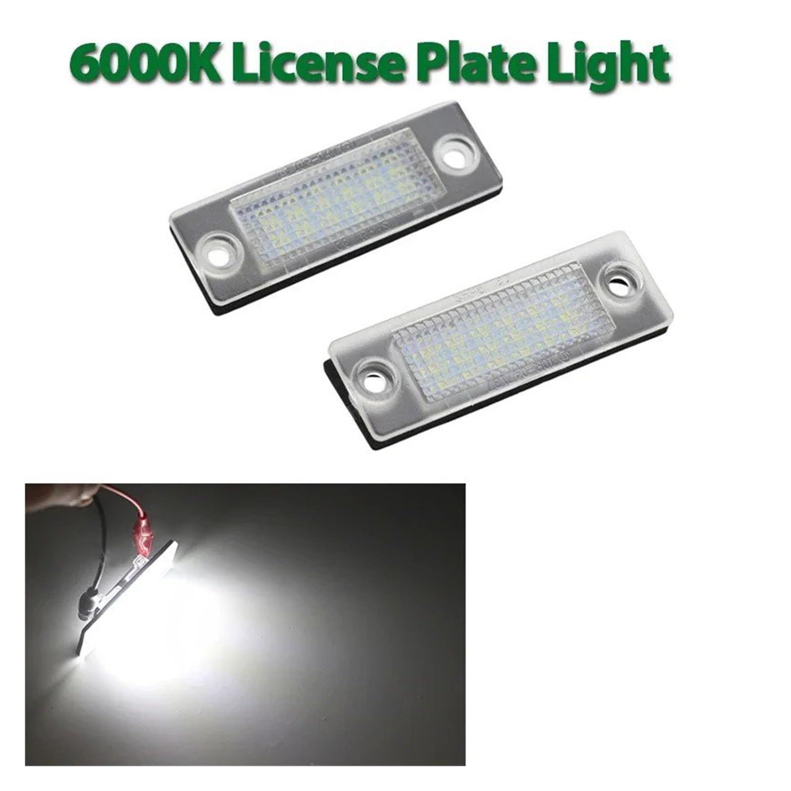 Luci Targa Per Skoda Per Superb Per Octavia MK1 2000 2001 2002 2003 2004 2005 2006 2007 2008 2PCS LED Numero Di Licenza Luce Targa Lampade