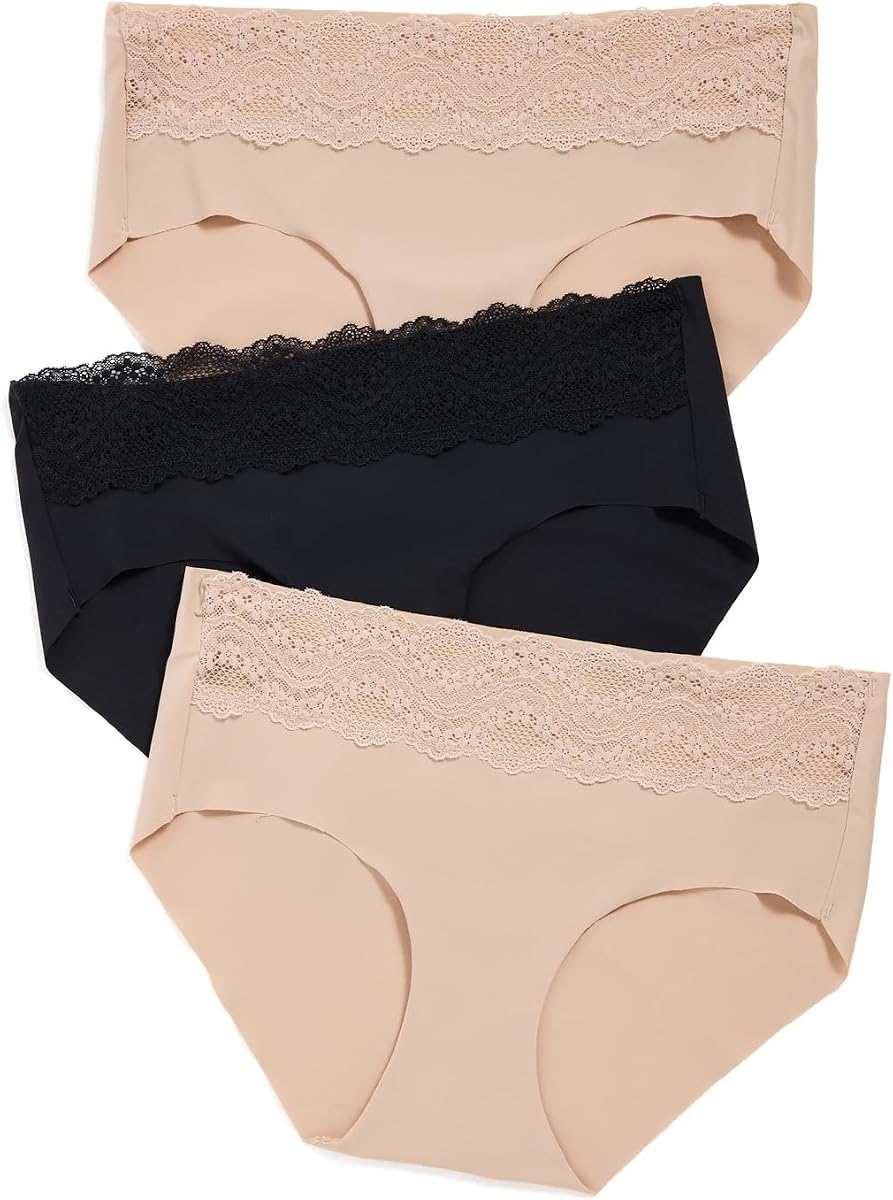 b.tempt'd B Bare Hipster Panty para mujer, paquete de 3
