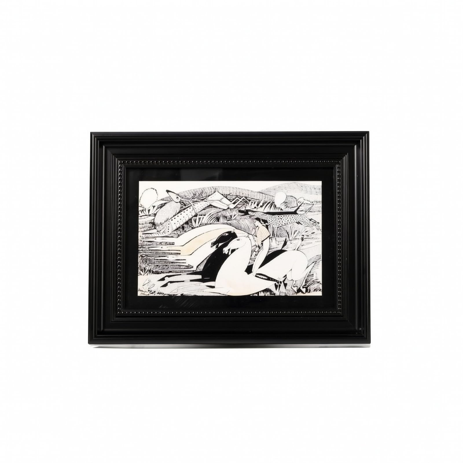 BLWOTMOR Landschaflich Gerahmtes | Modernes Galerie-Design, volle dekoration, Dekoration, für Schlafzimmer, Hotelzimmer, Kunstliebhaber, D