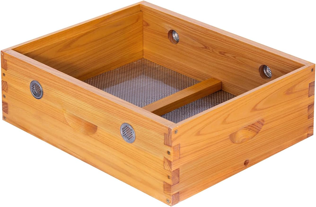 BeeCastle Bee Hive Quilt Box for Bees, Assembled Winter Quilt Box – Beekeeping Insulation & Ventilation Box, Fits 8 Frame Langstroth Beehives, Overwintering Beekeeping Supplies