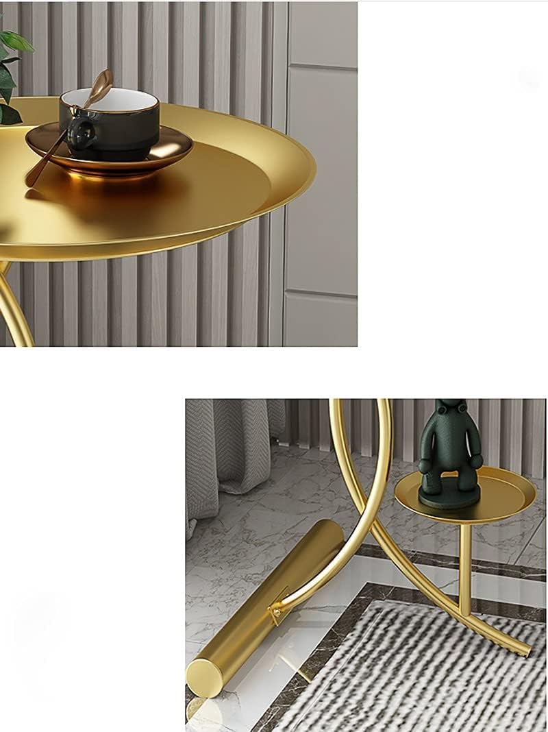 Side Table/End Table,Bedroom BedMinimalist Light Shelf Sofa Small Round Table Minimalist Mini Wrought Iron Bedside Table